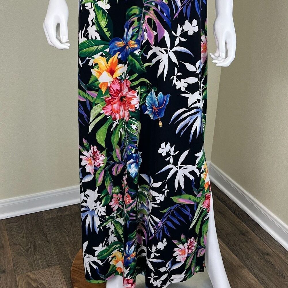 Tommy Bahama Women's Size M Hawaiian Hermosa Floral Tank Maxi Dress Pullover - Picture 4 of 15